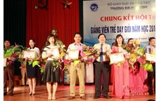 Cán bộ khoa Nông Lâm Ngư dành giải nhất trong đêm chung kết Hội thi Giảng viên trẻ dạy giỏi năm học 2015 - 2016
