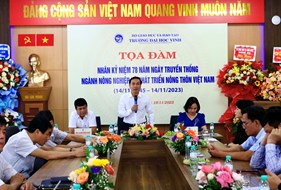  Tọa đàm và gặp mặt các cơ quan, đơn vị, doanh nghiệp trong lĩnh vực nông nghiệp nhân kỷ niệm 78 năm ngày truyền thống ngành Nông nghiệp và Phát triển nông thôn Việt Nam